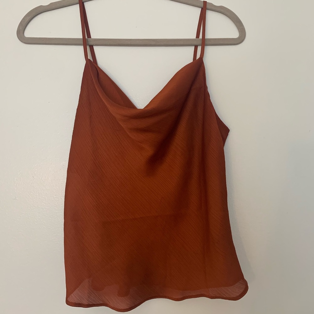 Miss selfridge cowl neck tank top